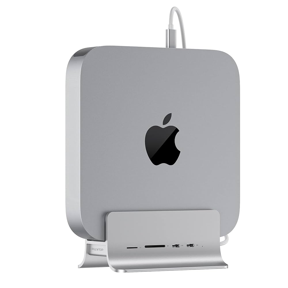 Amazon.co.jp: PULWTOP 5 in 1 USB C ハブ Mac Mini用 スタンド